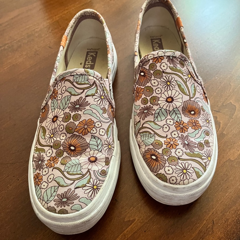 Keds Floral Slip-On Sneakers